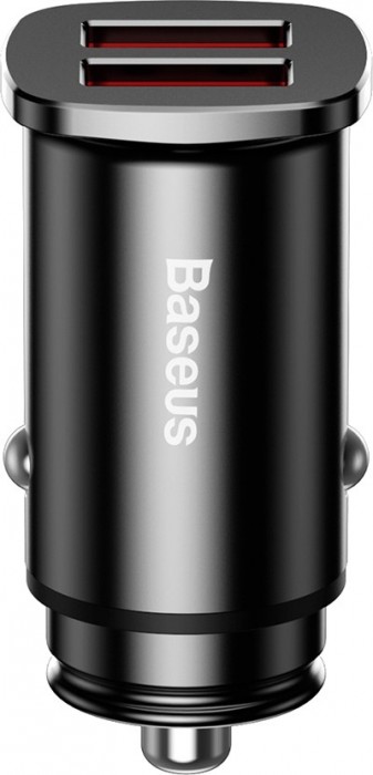 BASEUS Square Metal 30W Dual Quick Car Charger