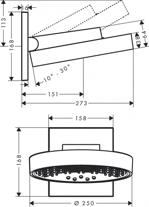 Hansgrohe Rainfinity 250 26232