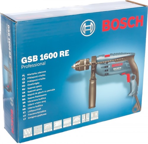 Упаковка Bosch GSB 1600 RE Professional 0601218121