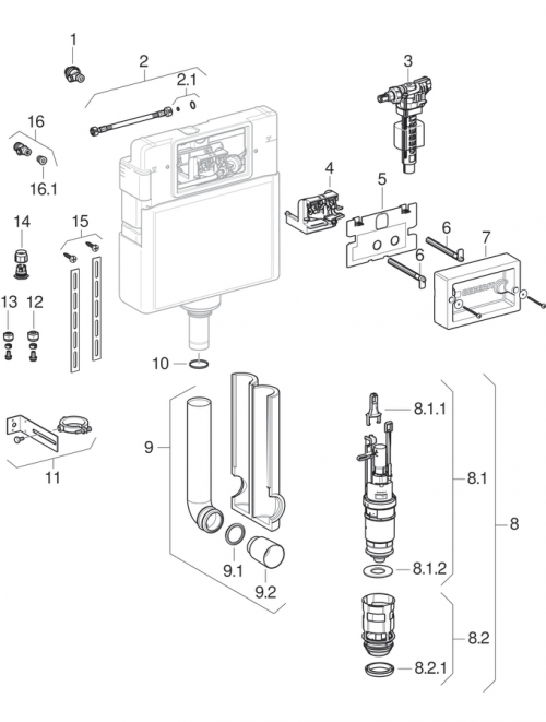 Geberit Delta 109.100.00.1 WC