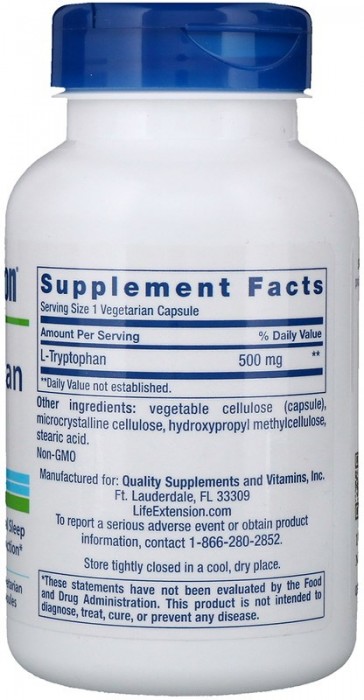 Life Extension L-Tryptophan 500 mg