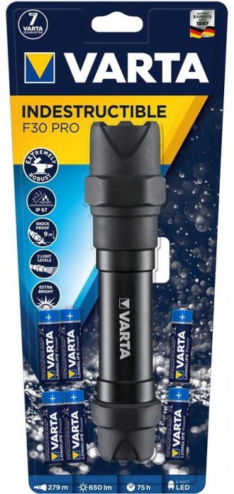 Varta Indestructible F30 Pro LED 6xAA