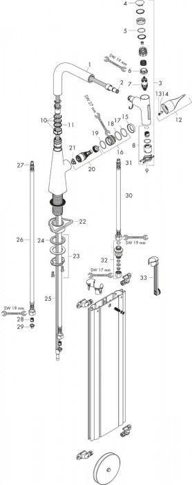 Hansgrohe Metris Select 73817000