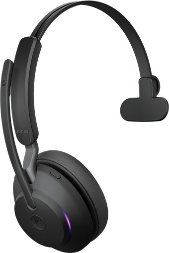 Jabra Evolve2 65 Mono USB-A MS with Charging Stand