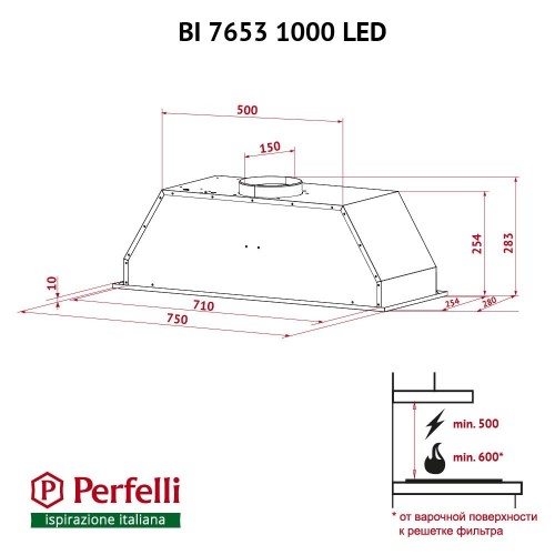 Perfelli BI 7653 I 1000 LED