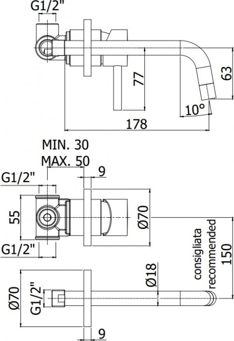 Paffoni Light LIG 006CR70