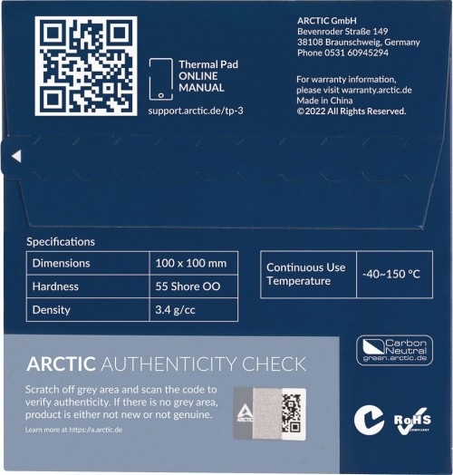 ARCTIC ACTPD00052A