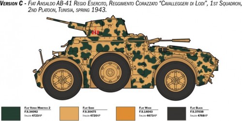 ITALERI Autoblinda AB 41 with Bersaglieri El Alamein (1:35)