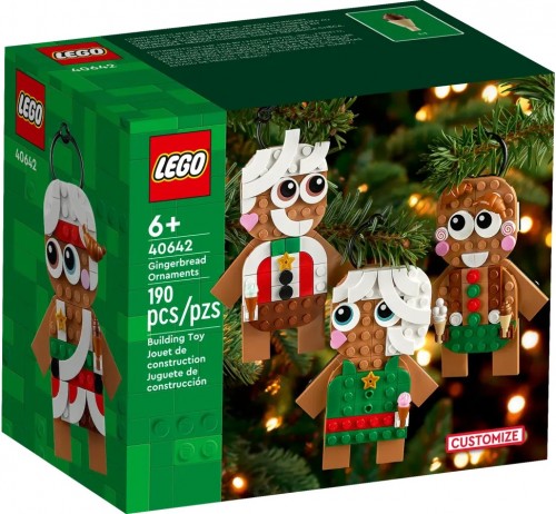 Lego Gingerbread Ornaments 40642