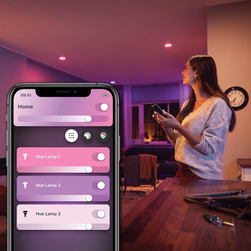 Philips Hue White and colour ambiance Smart spotlight GU10