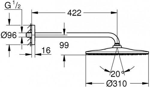 Grohe Rainshower Mono 310 22121KF0