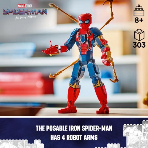 Lego Iron Spider-Man Construction Figure 76298