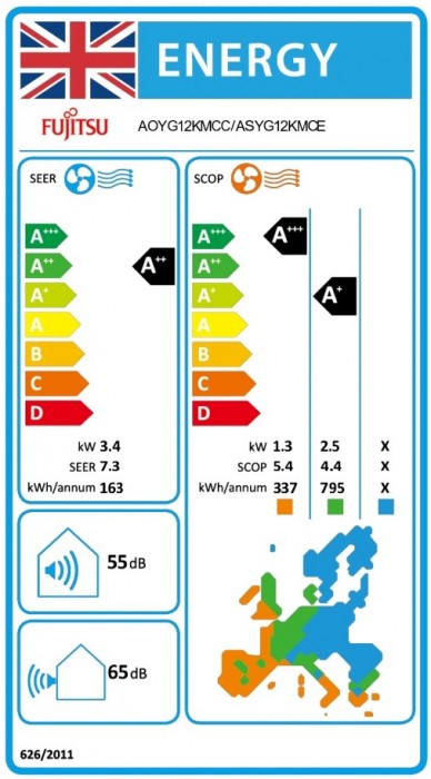 Fujitsu Comfort ASYG12KMCE/AOYG12KMCC