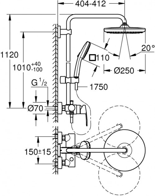 Grohe Vitalio Comfort 250 26985001