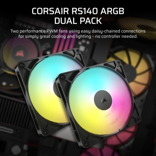 Corsair RS140 ARGB Black
