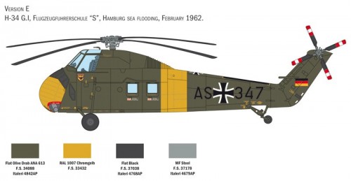 ITALERI H-34A Pirate /UH-34D U.S. Marines (1:48)