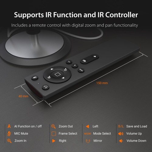 j5create 360° AI-Powered Webcam with Speakerphone