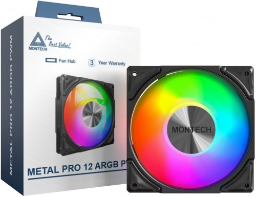 Montech Metal Pro 12 ARGB PWM Black