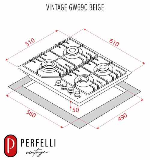 Perfelli VINTAGE GW69C BEIGE