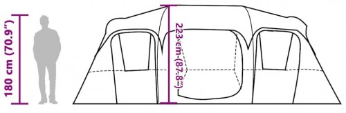 VidaXL Family Cabin 9-Person