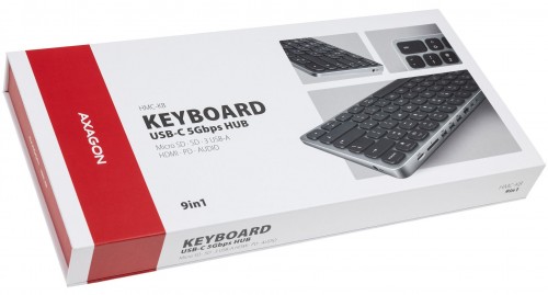 Axagon Multi-port USB-C 5Gbps hub with keyboard
