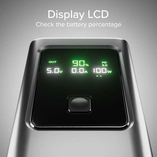 SBS LCD Power Bank 100W 20000