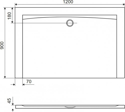 Excellent Forma X 120x90 BREX.1403.120.090.WHN