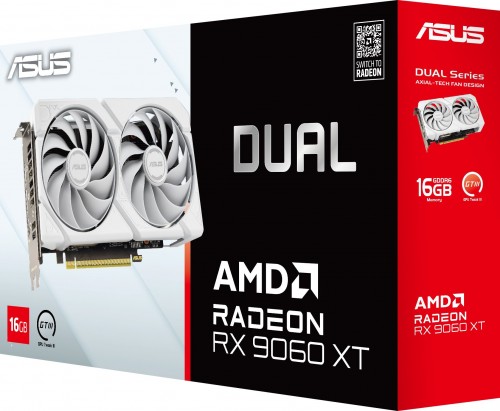 Asus Radeon RX 9060 XT Dual 16GB White