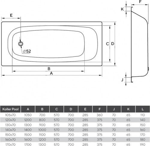 Koller Pool Steel 2.5 120x70E 1333210130