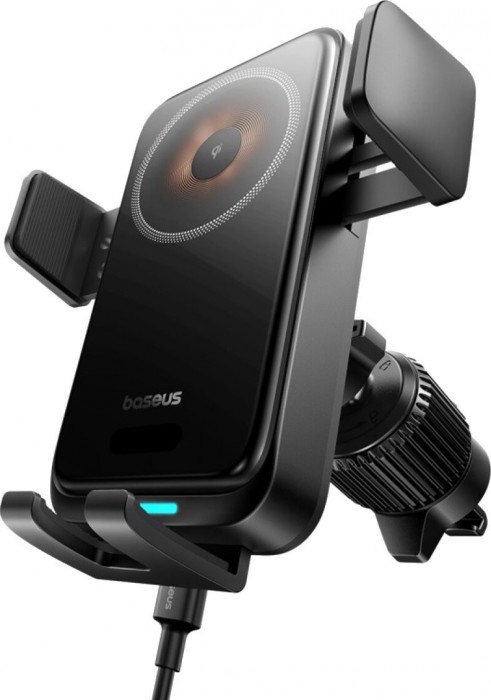 BASEUS Wisdom Pro Auto Coil Alignment Car Mount Wireless Cha