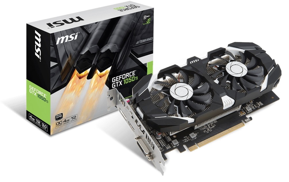 Видеокарта MSI GTX 1050 Ti 4GT OC