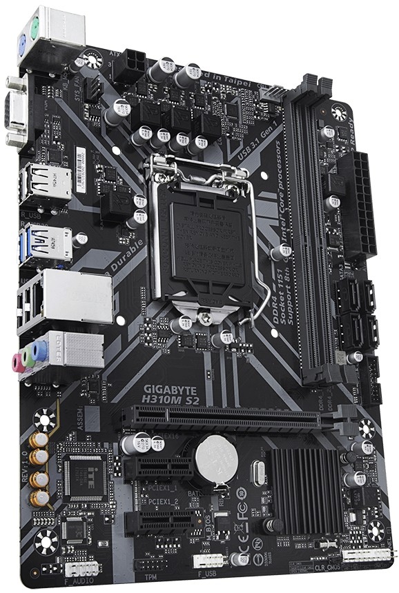 Материнская плата Gigabyte H310M S2 rev. 1.0