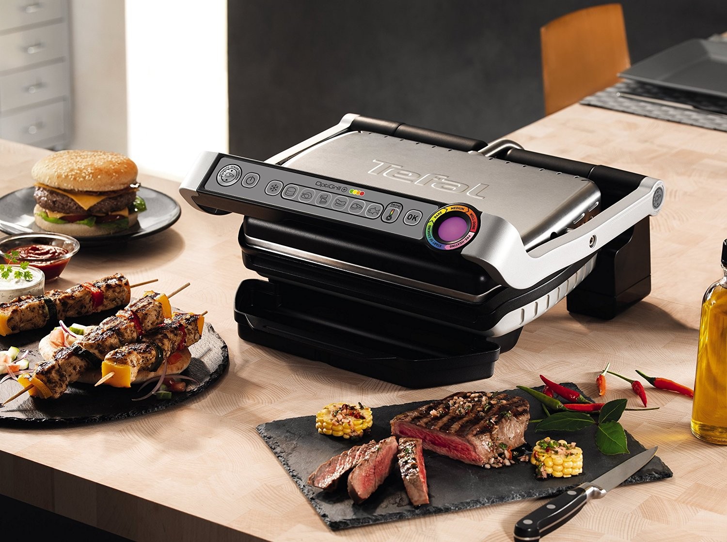 Электрогриль Tefal OptiGrill+ GC712D. Обзоры, инструкции, ссылки: Tefal  OptiGrill+ GC712D