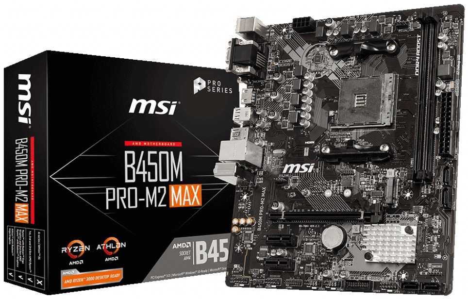 Материнская плата MSI B450M PRO-M2 MAX