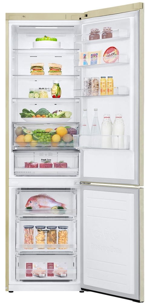 Холодильник LG GA-B509MEQZ бежевый