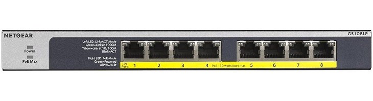 Коммутатор NETGEAR GS108LP (GS108LP-100EUS)