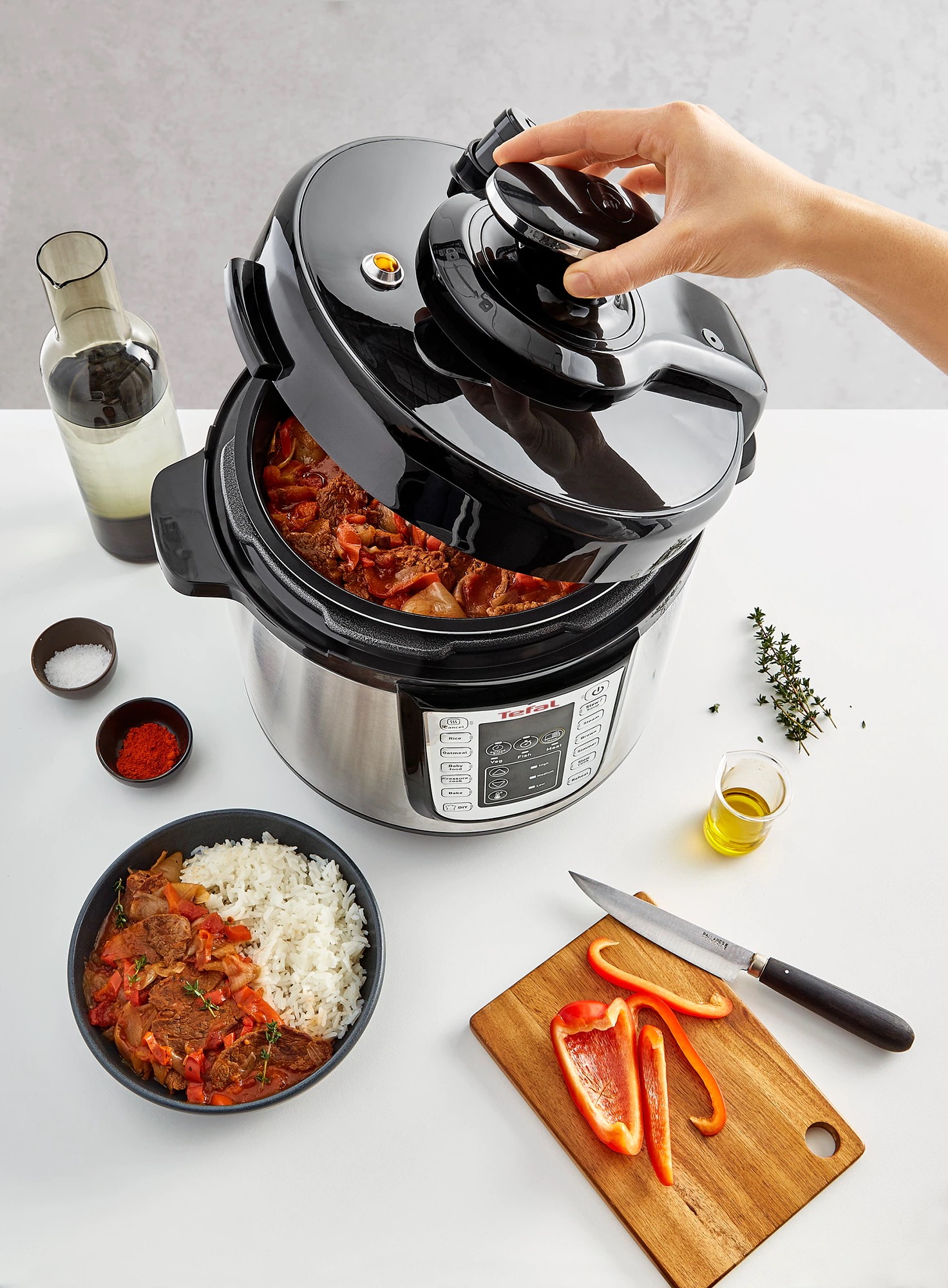 Мультиварка Tefal Fast & Delicious Multicooker CY505E. Обзоры, инструкции,  ссылки: Tefal Fast & Delicious Multicooker CY505E