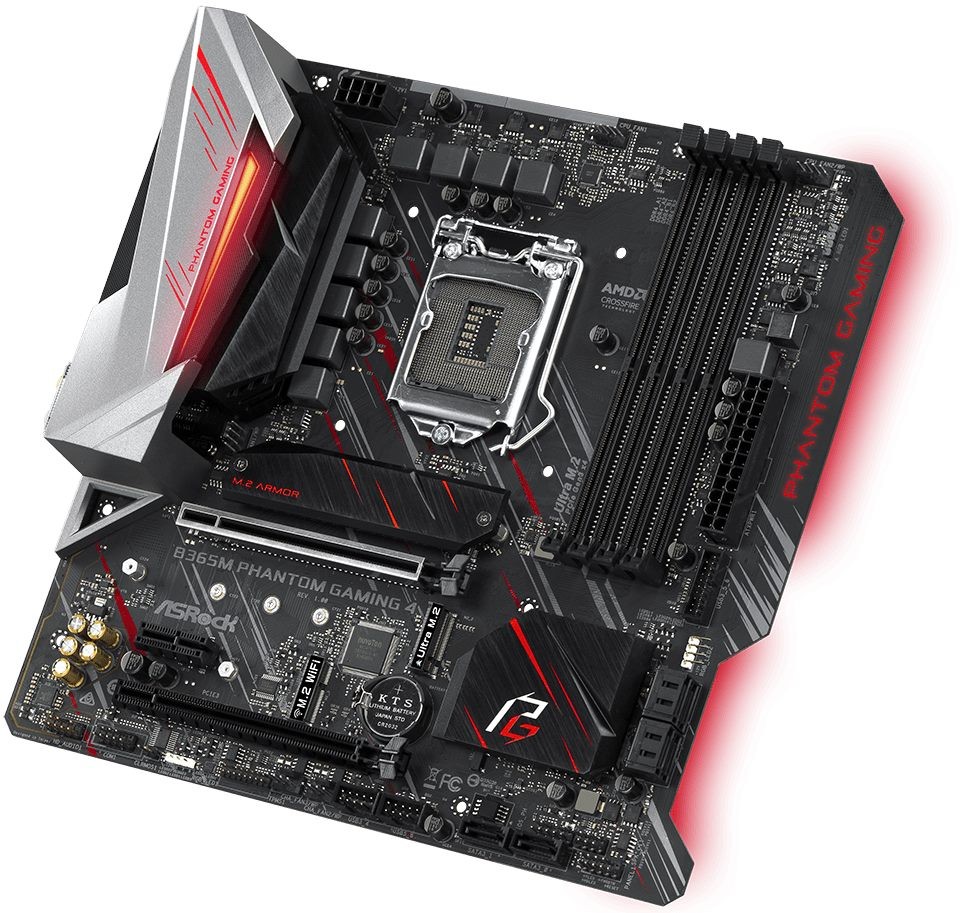 Материнская плата ASRock B365M Phantom Gaming 4