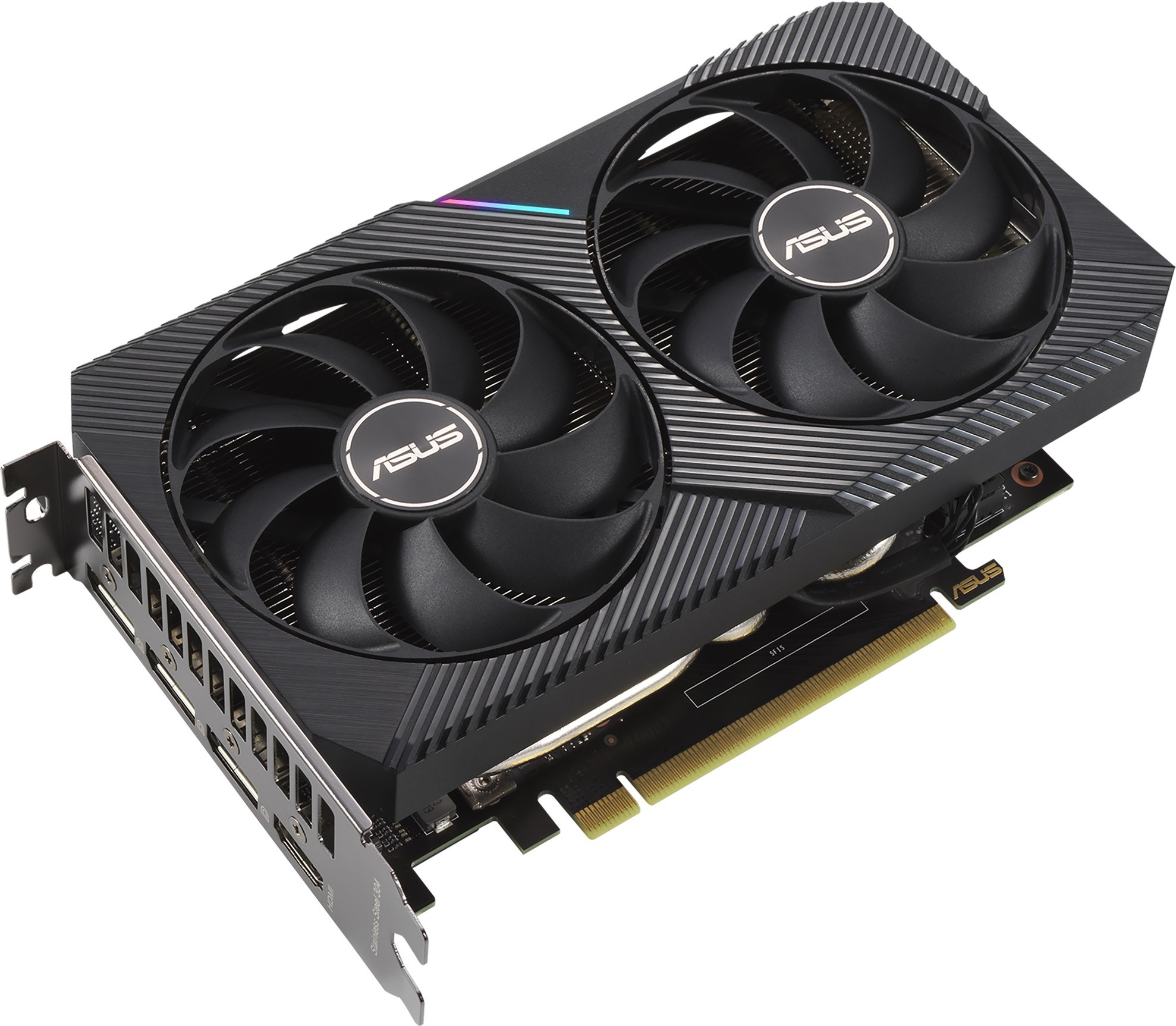 Видеокарта Asus GeForce RTX 3060 Ti Dual V2 Mini LHR (DUAL-RTX3060TI-8G-MINI-V2)