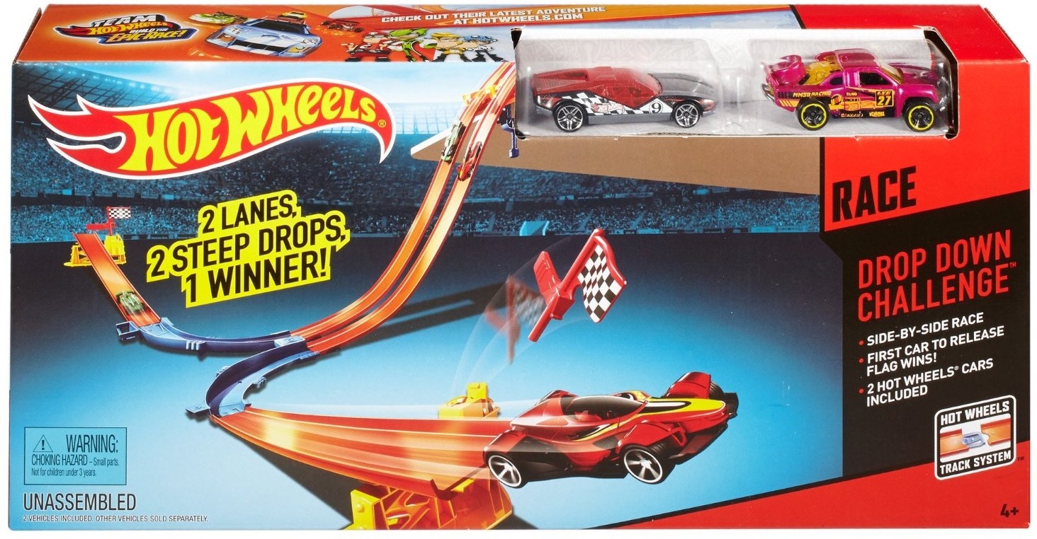 hot wheels drop down challenge