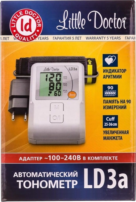 Little Doctor LD-3A - купить тонометр: цены, отзывы, характеристики >  стоимость в магазинах Украины: Киев, Днепропетровск, Львов, Одесса