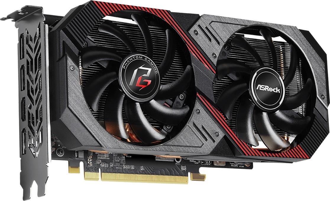 Видеокарта ASRock Radeon RX 5600 XT Phantom Gaming D2 6G OC