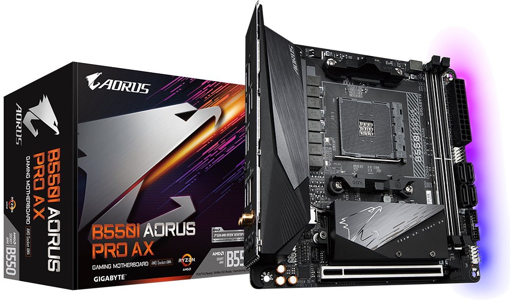 Материнская плата Gigabyte B550I AORUS PRO AX