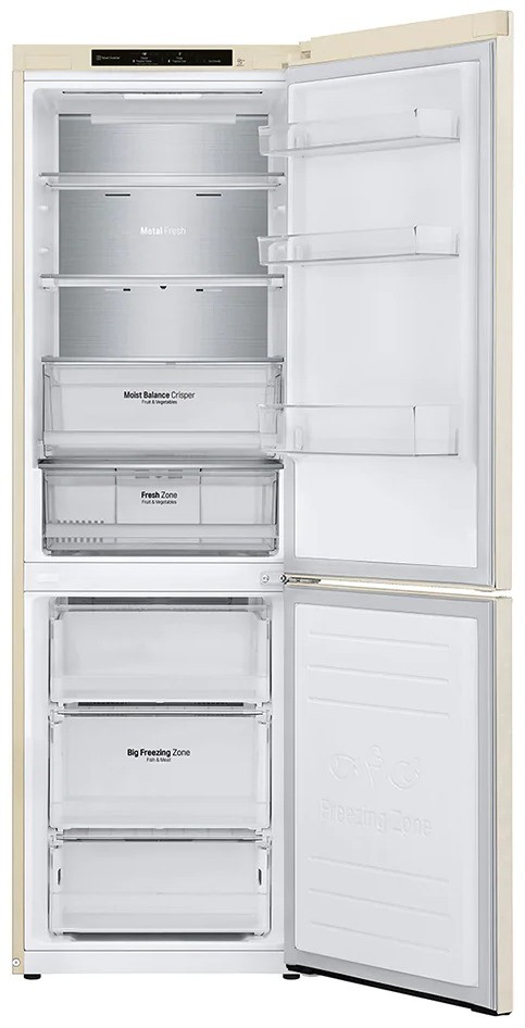 Холодильник LG GA-B459SERM бежевый