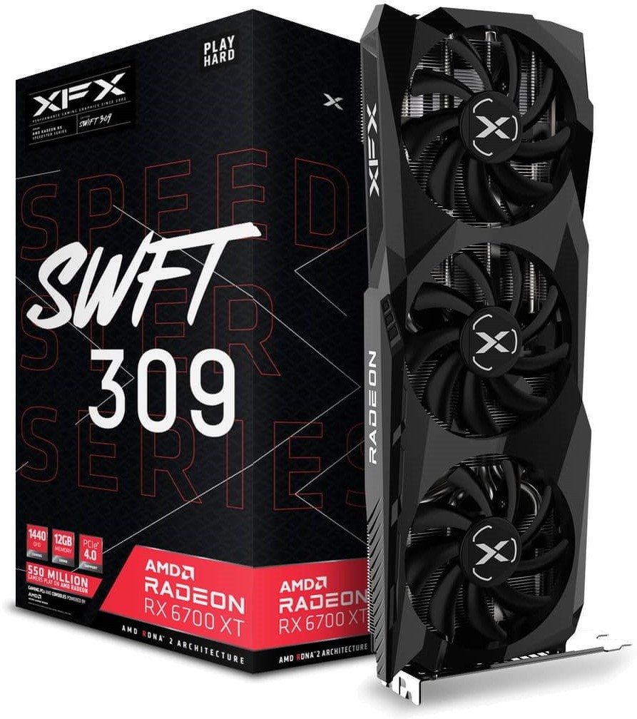 Видеокарта XFX Radeon RX 6700 XT RX-67XTYJFDV