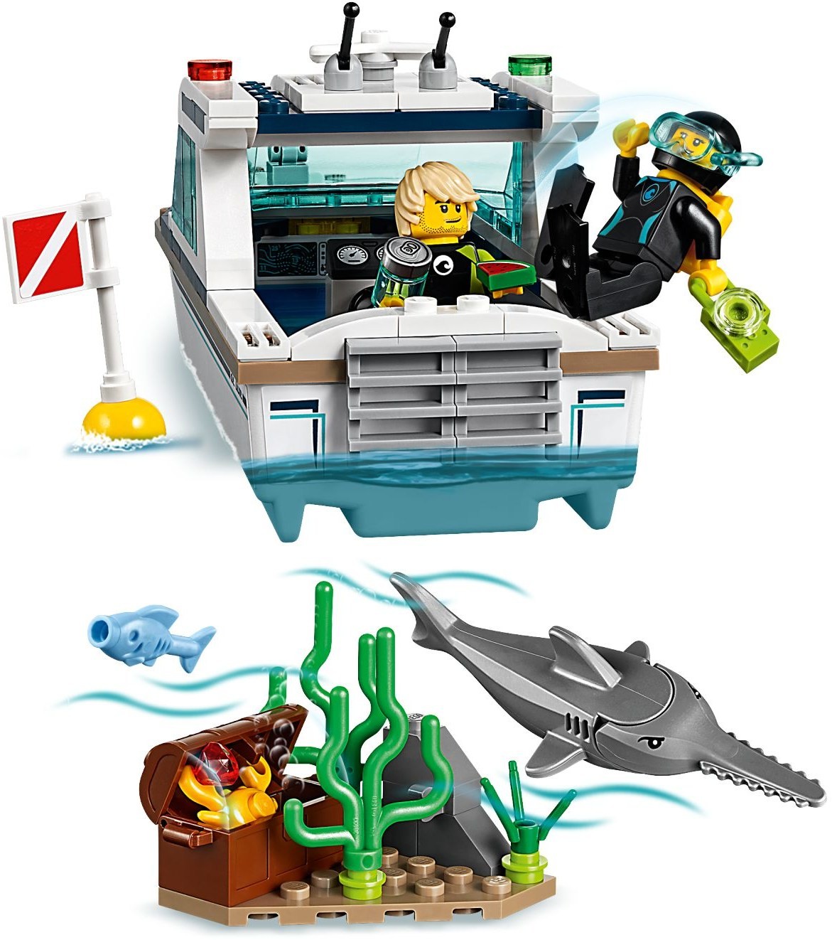 lego 60221 diving yacht