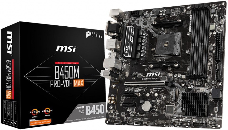 Материнская плата MSI B450M PRO-VDH MAX