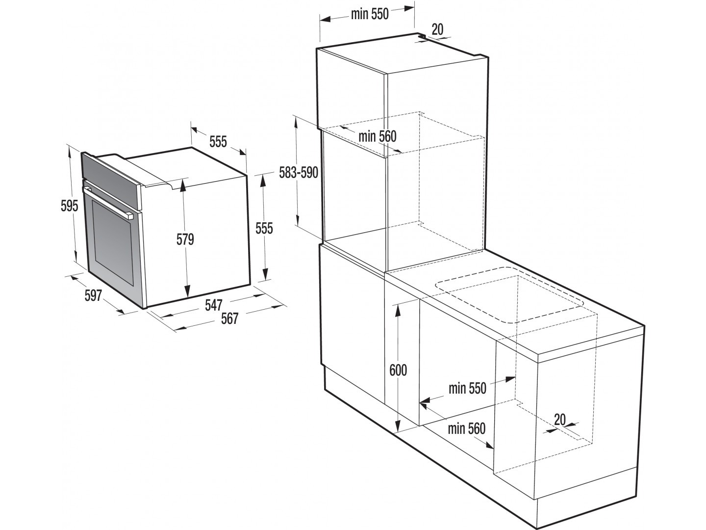 Духовой шкаф gorenje bo635e11b