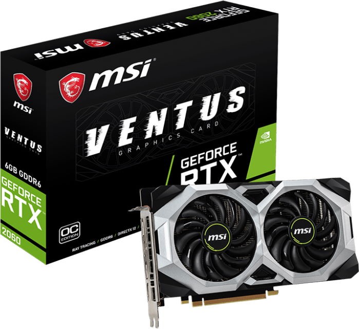 Видеокарта MSI GeForce RTX 2060 VENTUS 6G OC