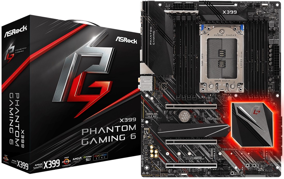 Материнская плата ASRock X399 Phantom Gaming 6
